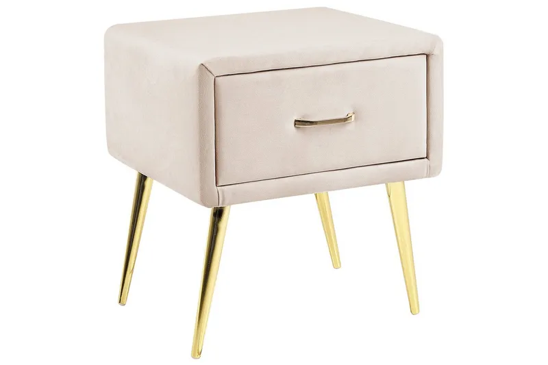 Yöpöytä Flayat Beige, kulta, ruusukulta, Beige, kulta, ruusukulta