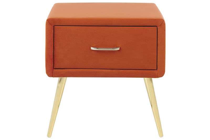 Yöpöytä Flayat Oranssi, kulta - Oranssi, kulta - Huonekalut - Pöytä & ruokailuryhmä - Apupöytä & sivupöytä - Yöpöytä