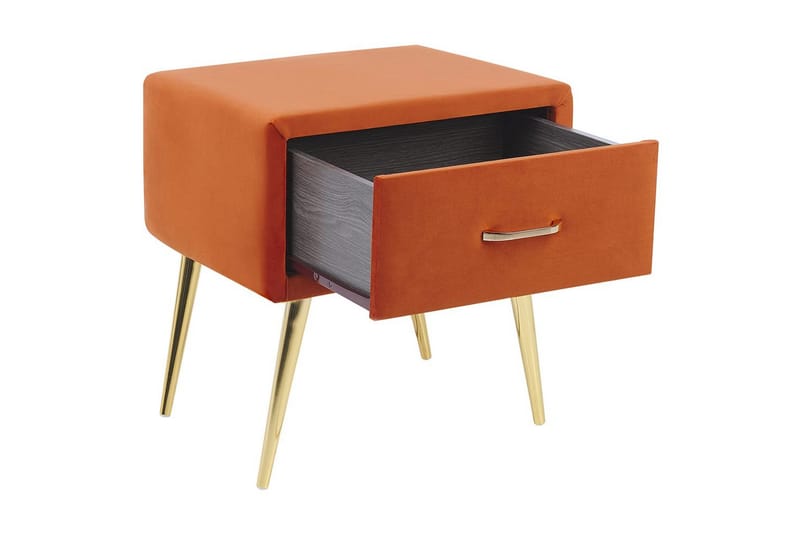 Yöpöytä Flayat Oranssi, kulta - Oranssi, kulta - Huonekalut - Pöytä & ruokailuryhmä - Apupöytä & sivupöytä - Yöpöytä