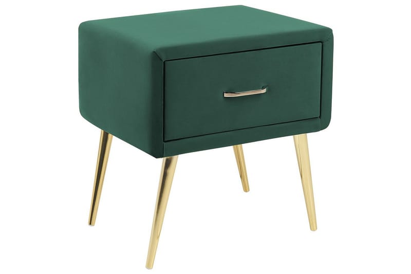 Yöpöytä Flayat Vihreä, kulta - Vihreä, kulta - Huonekalut - Pöytä & ruokailuryhmä - Apupöytä & sivupöytä - Yöpöytä