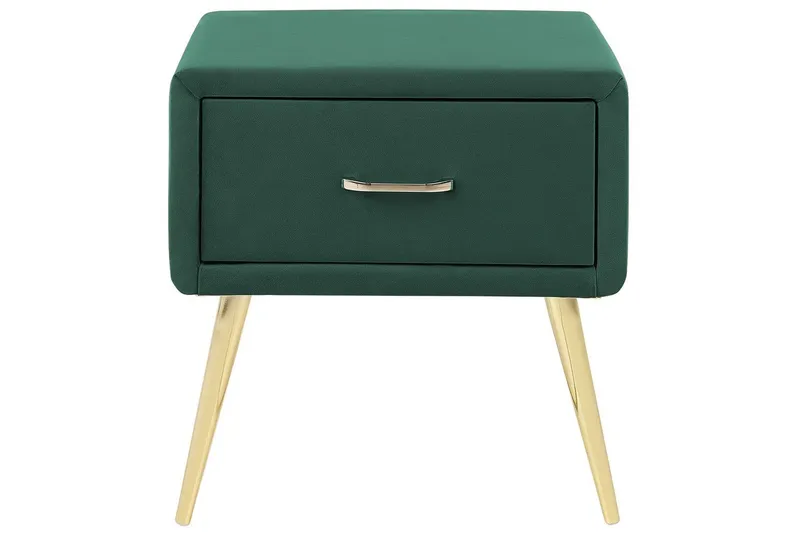 Yöpöytä Flayat Vihreä, kulta - Vihreä, kulta - Huonekalut - Pöytä & ruokailuryhmä - Apupöytä & sivupöytä - Yöpöytä