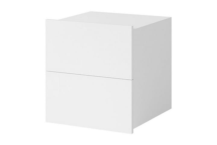Yöpöytä Frick 40 cm Säilytyksellä - Valkoinen - Yöpöytä