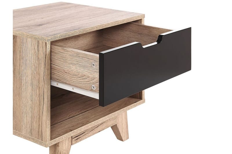Gerilyn Sohvapöytä 50 cm - Musta / vaalea puu - Huonekalut - Pöytä & ruokailuryhmä - Apupöytä & sivupöytä - Yöpöytä