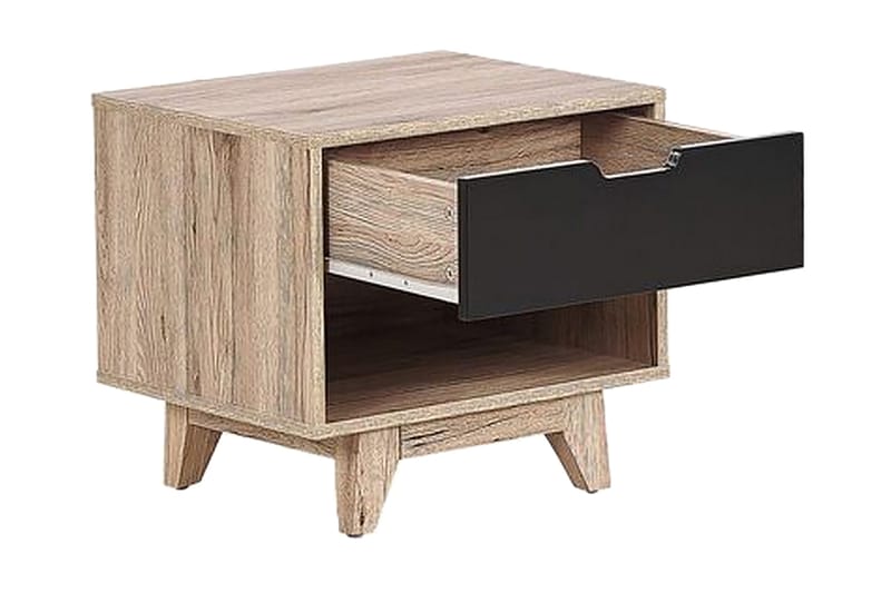 Gerilyn Sohvapöytä 50 cm - Musta / vaalea puu - Huonekalut - Pöytä & ruokailuryhmä - Apupöytä & sivupöytä - Yöpöytä