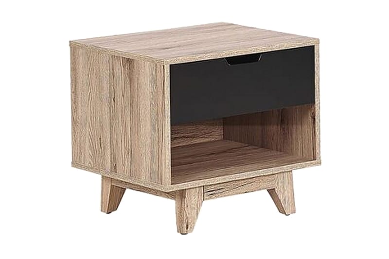 Gerilyn Sohvapöytä 50 cm - Musta / vaalea puu - Huonekalut - Pöytä & ruokailuryhmä - Apupöytä & sivupöytä - Yöpöytä