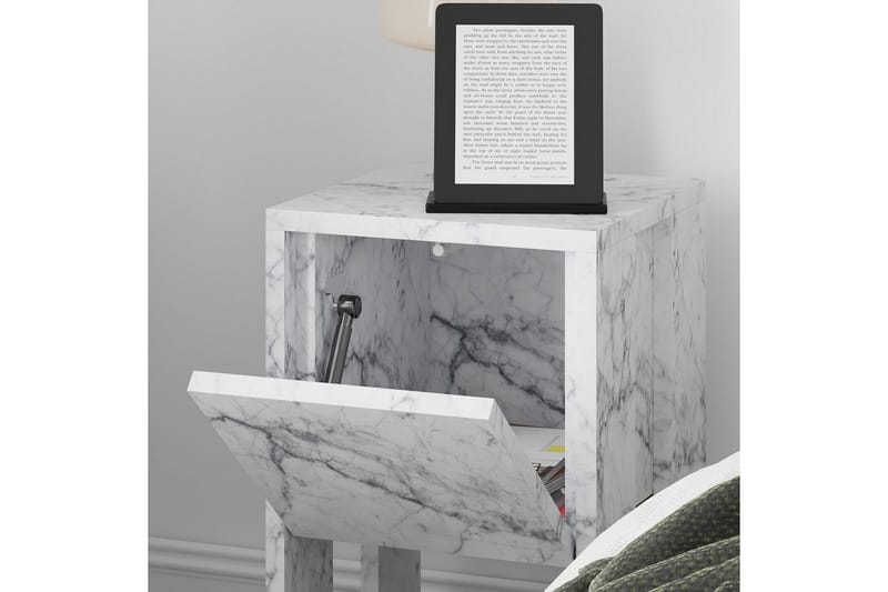 Yöpöytä Haelyn Carraran Marmori - Carraran Marmori - Huonekalut - Pöytä & ruokailuryhmä - Apupöytä & sivupöytä - Yöpöytä