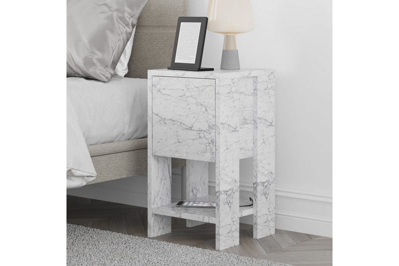 Yöpöytä Haelyn Carraran Marmori - Carraran Marmori - Huonekalut - Pöytä & ruokailuryhmä - Apupöytä & sivupöytä - Yöpöytä