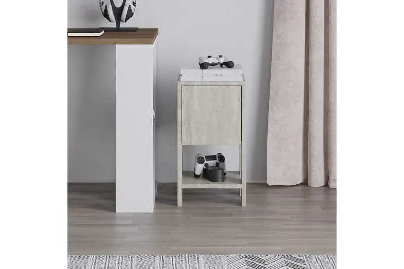 Yöpöytä Haelyn Travertiini - Travertiini - Huonekalut - Pöytä & ruokailuryhmä - Apupöytä & sivupöytä - Yöpöytä