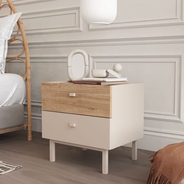 Yöpöytä Hanah Home Luke (47,9 x 47 x 36,8 cm) Hiekkatammi - Hiekkatammi - Huonekalut - Pöytä & ruokailuryhmä - Apupöytä & sivupöytä - Yöpöytä
