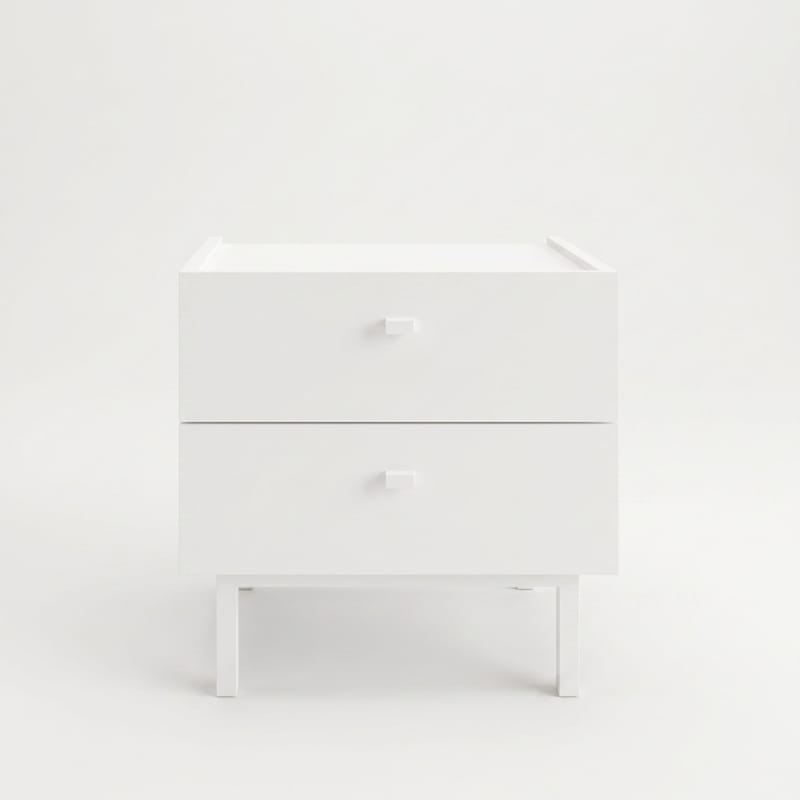 Yöpöytä Hanah Home Luke (47,9 x 47 x 36,8 cm) Valkoinen, Valkoinen