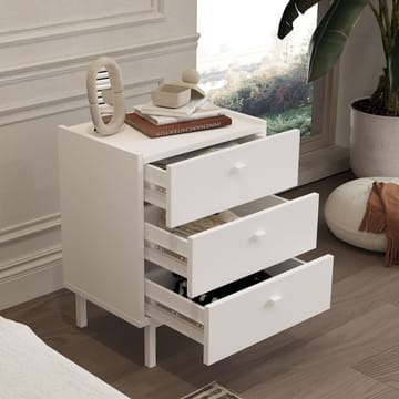 Yöpöytä Hanah Home Luke (47,9 x 63,5 x 36,8 cm) Valkoinen - Valkoinen - Huonekalut - Pöytä & ruokailuryhmä - Apupöytä & sivupöytä - Yöpöytä