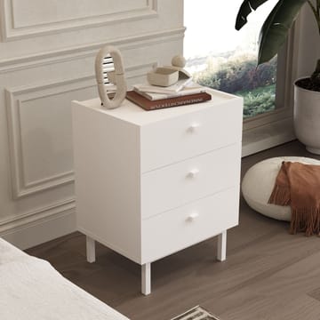 Yöpöytä Hanah Home Luke (47,9 x 63,5 x 36,8 cm) Valkoinen - Valkoinen - Huonekalut - Pöytä & ruokailuryhmä - Apupöytä & sivupöytä - Yöpöytä