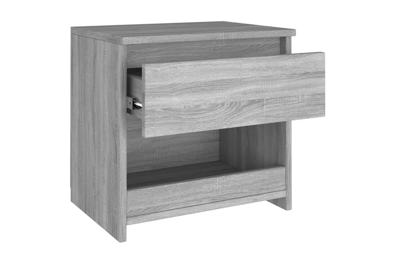 Yöpöytä harmaa sonoma 40x30x39 cm tekninen puu - Harmaa - Huonekalut - Pöytä & ruokailuryhmä - Apupöytä & sivupöytä - Yöpöytä