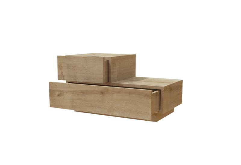Yöpöytä Homitis Kayra (70 x 35 x 38,3 cm) Sapphire Oak - Sapphire Oak - Huonekalut - Pöytä & ruokailuryhmä - Apupöytä & sivupöytä - Yöpöytä