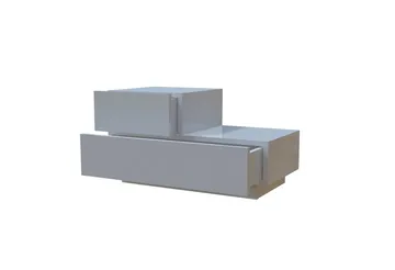Yöpöytä Homitis Kayra (70 x 35 x 38,3 cm) Valkoinen - Valkoinen - Huonekalut - Pöytä & ruokailuryhmä - Apupöytä & sivupöytä - Yöpöytä