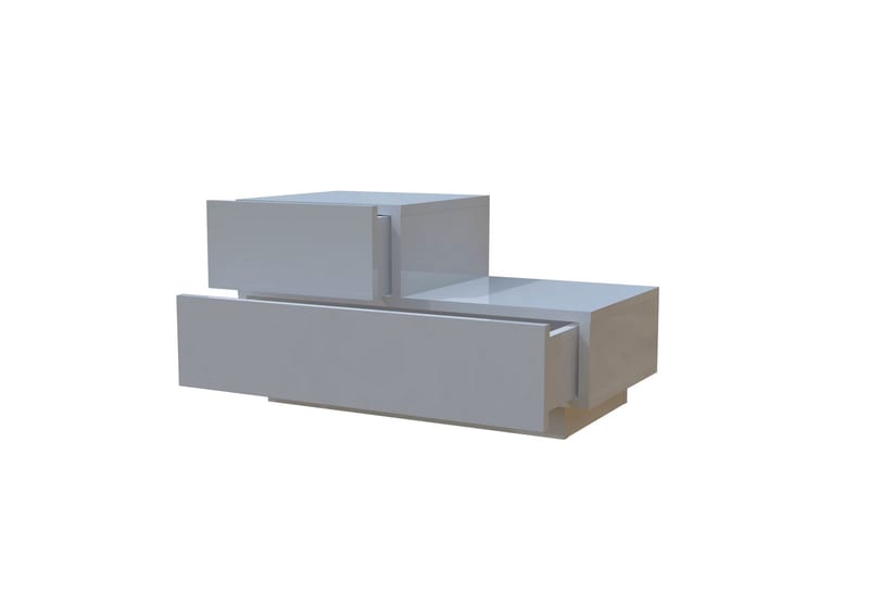 Yöpöytä Homitis Kayra (70 x 35 x 38,3 cm) Valkoinen - Valkoinen - Huonekalut - Pöytä & ruokailuryhmä - Apupöytä & sivupöytä - Yöpöytä