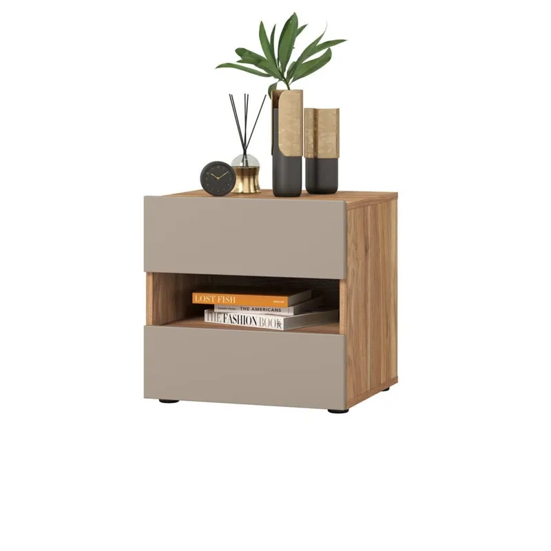 Yöpöytä Impressio kahdella laatikolla - Huonekalut - Pöytä & ruokailuryhmä - Apupöytä & sivupöytä - Yöpöytä