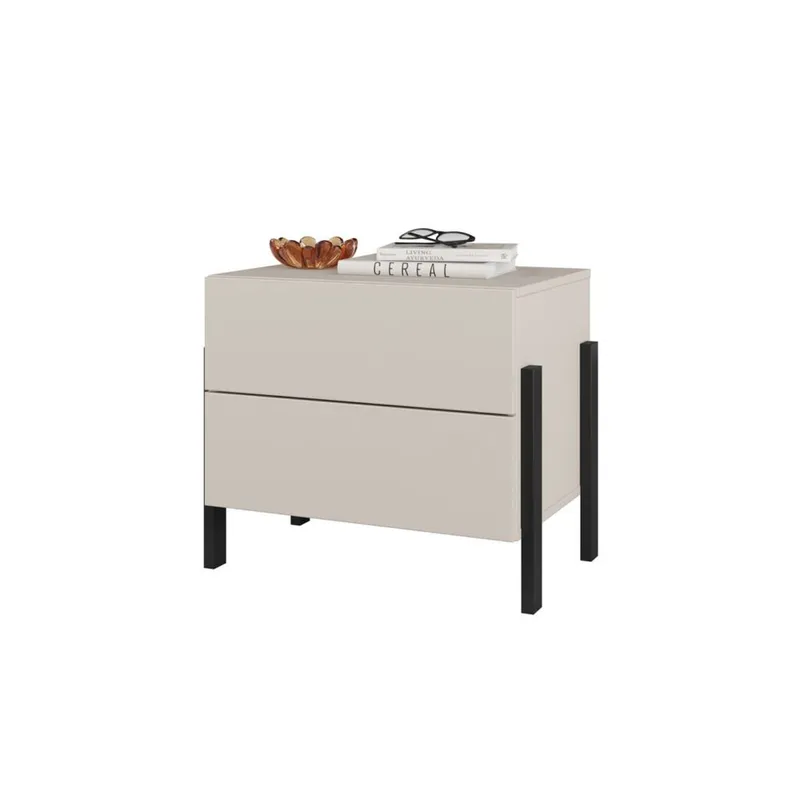 Yöpöytä Jukon S kahdella laatikolla - Huonekalut - Pöytä & ruokailuryhmä - Apupöytä & sivupöytä - Yöpöytä