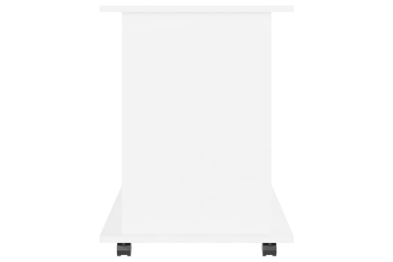 Kaappi pyörillä valkoinen 60x45x60 cm lastulevy - Valkoinen - Huonekalut - Pöytä & ruokailuryhmä - Apupöytä & sivupöytä - Yöpöytä