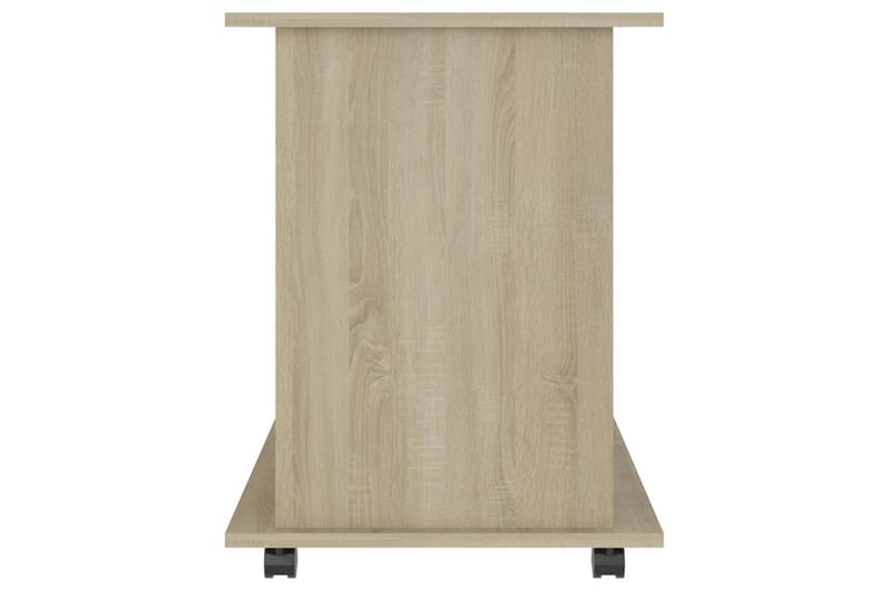 Kaappi pyörillä Sonoma-tammi 60x45x60 cm lastulevy - Ruskea - Huonekalut - Pöytä & ruokailuryhmä - Apupöytä & sivupöytä - Yöpöytä