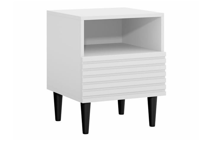 Yöpöytä Kintore 42 cm - Valkoinen - Yöpöytä