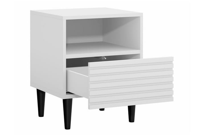 Yöpöytä Kintore 42 cm - Valkoinen - Yöpöytä
