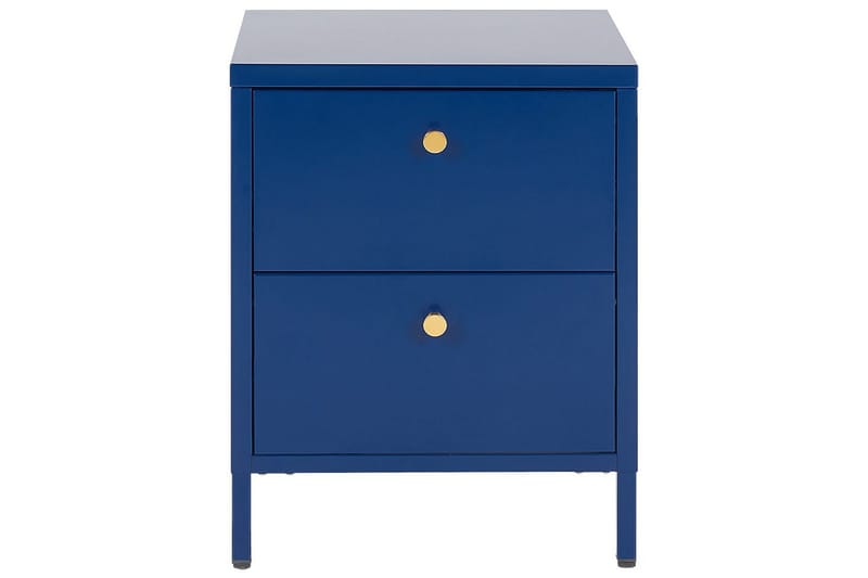 Yöpöytä Kylea Sininen, Kulta - Sininen, Kulta - Huonekalut - Pöytä & ruokailuryhmä - Apupöytä & sivupöytä - Yöpöytä