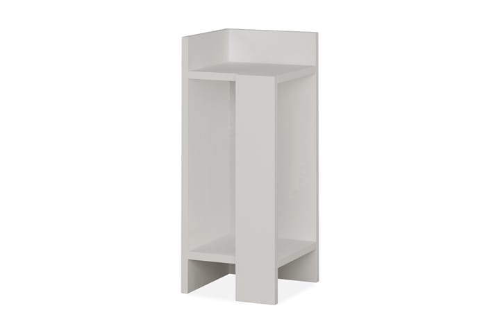 Yöpöytä Lutchan 27 cm Säilytyksellä Hyllyt+ovet Vasen - Extra Valkoinen - Yöpöytä
