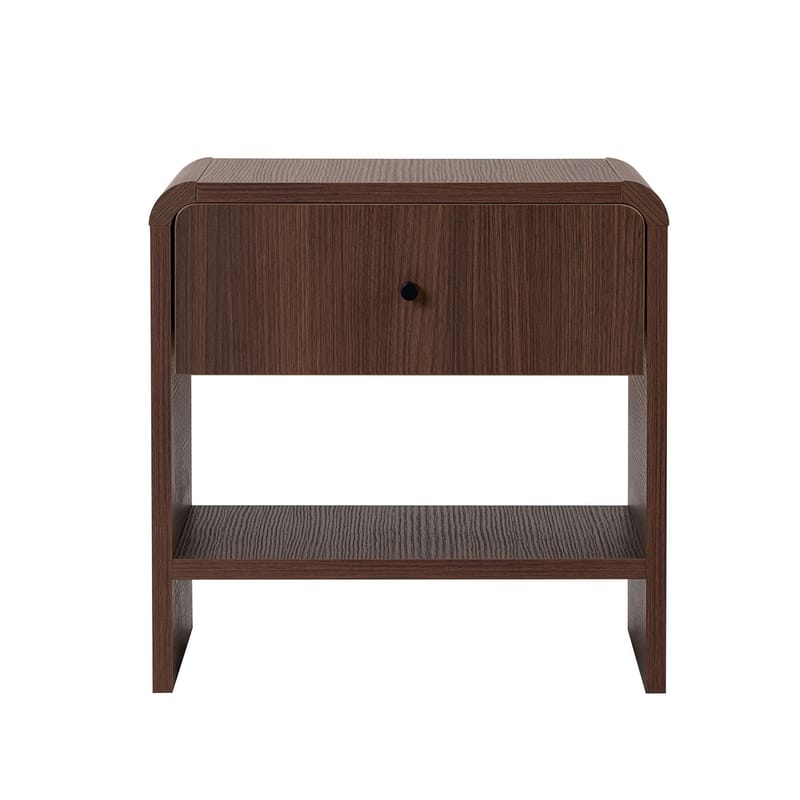 Yöpöytä Nordure Parila (45 x 45 x 40 cm) Milano Walnut - Milano Walnut - Huonekalut - Pöytä & ruokailuryhmä - Apupöytä & sivupöytä - Yöpöytä
