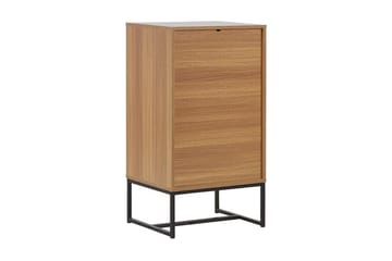 Nueva yöpöytä 49 cm puuta laatikoilla metallialustalla - Valkoinen - Huonekalut - Pöytä & ruokailuryhmä - Apupöytä & sivupöytä - Yöpöytä