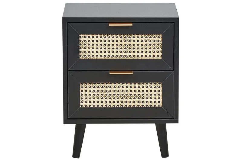 Yöpöytä Opoco, jossa on 2 säilytyslaatikkoa - Huonekalut - Pöytä & ruokailuryhmä - Apupöytä & sivupöytä - Yöpöytä