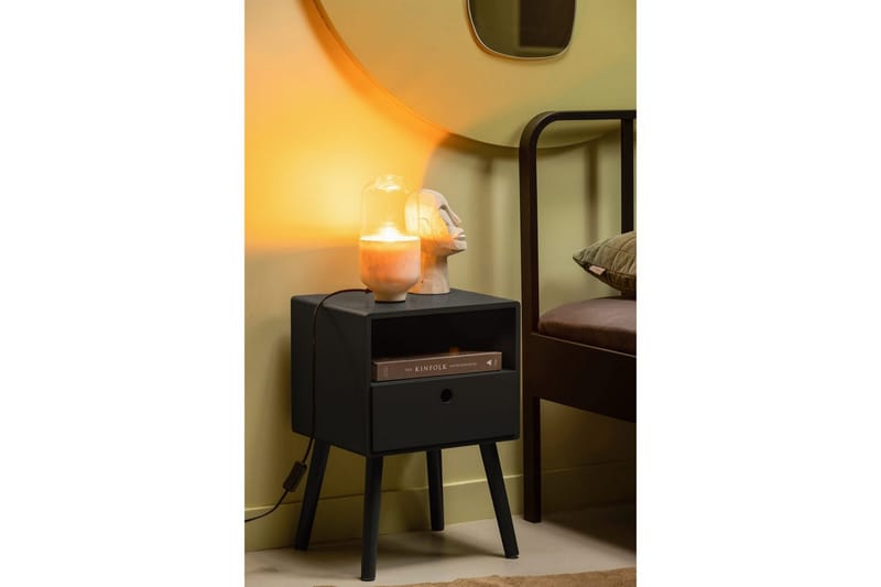 Yöpöytä Ozzy - Musta - Huonekalut - Pöytä & ruokailuryhmä - Apupöytä & sivupöytä - Yöpöytä