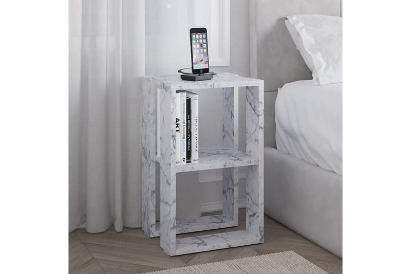 Yöpöytä Quival Carraran Marmori - Carraran Marmori - Huonekalut - Pöytä & ruokailuryhmä - Apupöytä & sivupöytä - Yöpöytä