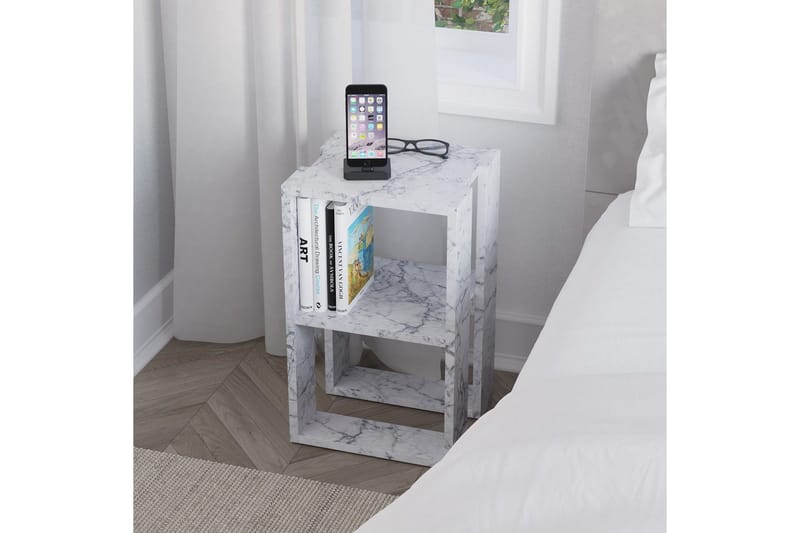 Yöpöytä Quival Carraran Marmori - Carraran Marmori - Huonekalut - Pöytä & ruokailuryhmä - Apupöytä & sivupöytä - Yöpöytä