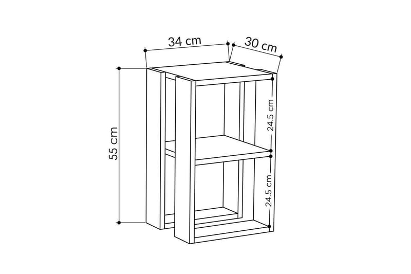 Yöpöytä Quival Carraran Marmori - Carraran Marmori - Huonekalut - Pöytä & ruokailuryhmä - Apupöytä & sivupöytä - Yöpöytä
