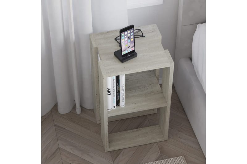 Yöpöytä Quival Travertiini - Travertiini - Huonekalut - Pöytä & ruokailuryhmä - Apupöytä & sivupöytä - Yöpöytä