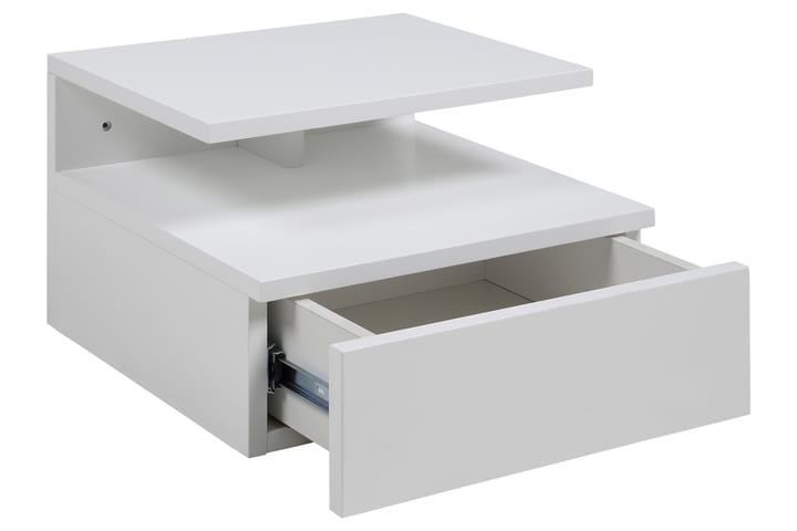 Sängynpöytä Abusala 32 cm - Valkoinen - Yöpöytä