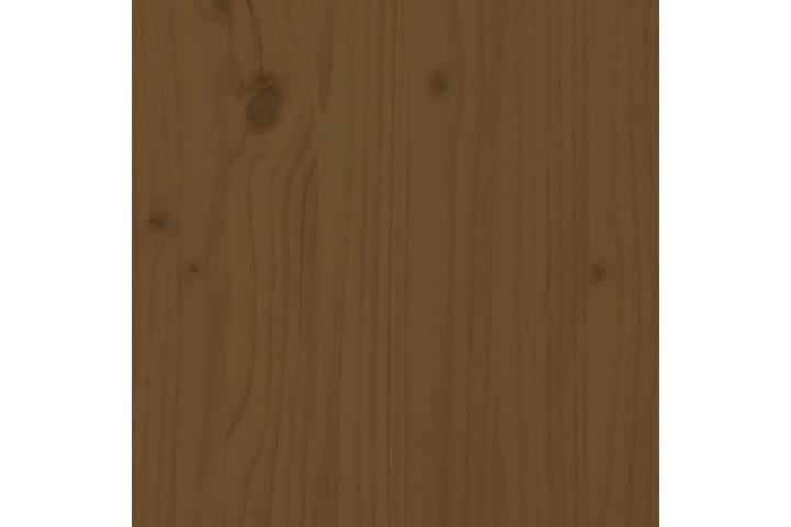 Sängynrunko hunajanruskea täysi mänty 90x190 cm UK Single - Ruskea - Yöpöytä
