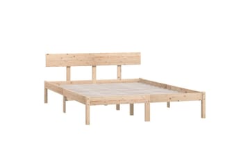 Sängynrunko täysi mänty 150x200 cm UK King - Ruskea - Huonekalut - Pöytä & ruokailuryhmä - Apupöytä & sivupöytä - Yöpöytä