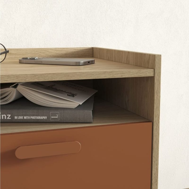 Yöpöytä Scandi 1 laatikko - Öljytty Tammik - Huonekalut - Pöytä & ruokailuryhmä - Apupöytä & sivupöytä - Yöpöytä