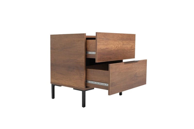 Yöpöytä Seesteinen Pähkinäpuu - Pähkinäpuu - Huonekalut - Pöytä & ruokailuryhmä - Apupöytä & sivupöytä - Yöpöytä