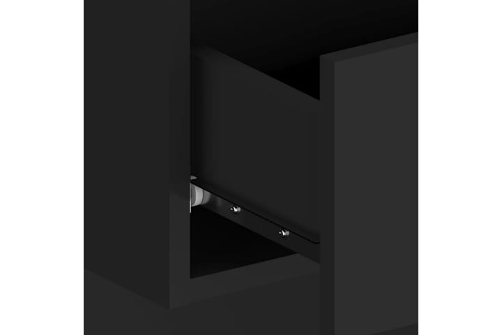 Seinäkiinnitettävä yöpöytä musta - Musta - Yöpöytä