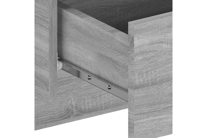 Seinäkiinnitettävät yöpöydät 2 kpl harmaa Sonoma - Harmaa - Yöpöytä