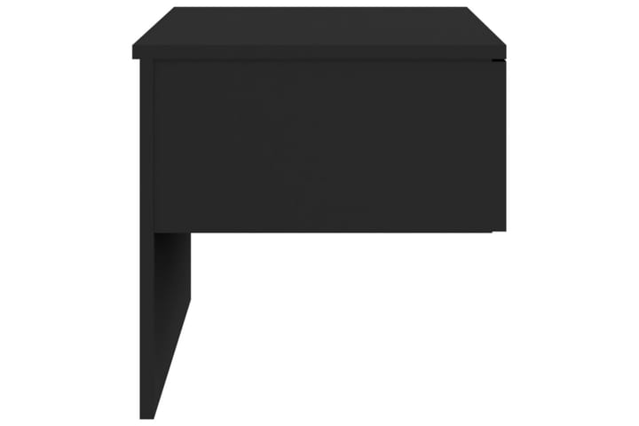 Seinäkiinnitettävät yöpöydät 2 kpl musta - Musta - Yöpöytä