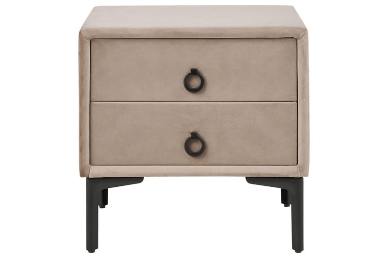 Yöpöytä Sezanne Beige, harmaa, musta - Beige, harmaa, musta - Huonekalut - Pöytä & ruokailuryhmä - Apupöytä & sivupöytä - Yöpöytä