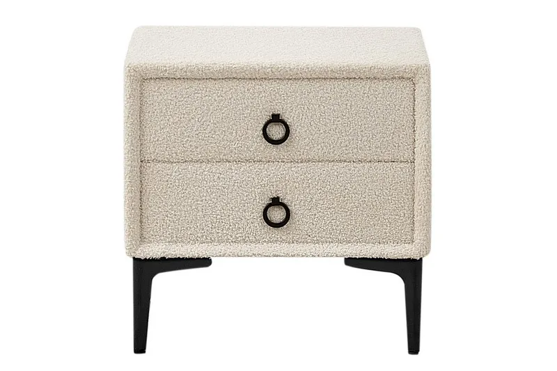 Yöpöytä Sezanne Valkoinen, musta - Valkoinen, musta - Huonekalut - Pöytä & ruokailuryhmä - Apupöytä & sivupöytä - Yöpöytä