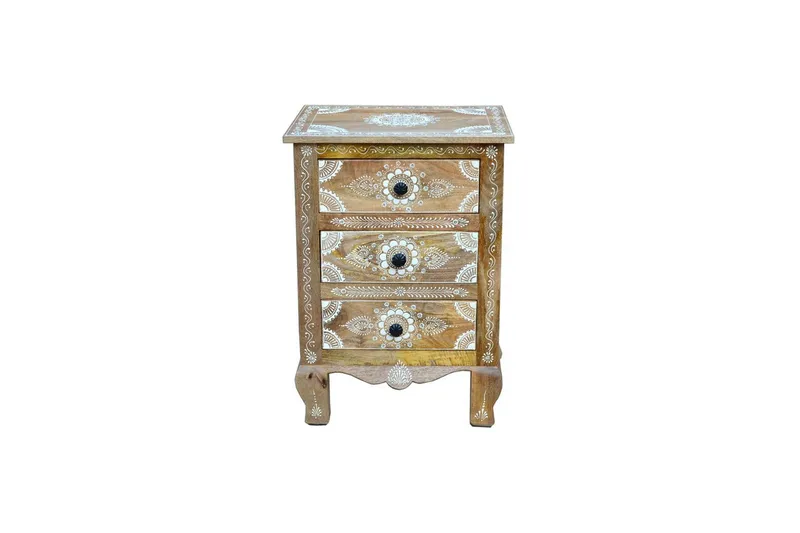 Yöpöytä Sharma - Huonekalut - Pöytä & ruokailuryhmä - Apupöytä & sivupöytä - Yöpöytä