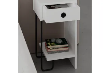 Sirius Sängynsivupöytä 32x30 cm Valkoinen - Hanah Home - Huonekalut - Pöytä & ruokailuryhmä - Apupöytä & sivupöytä - Yöpöytä