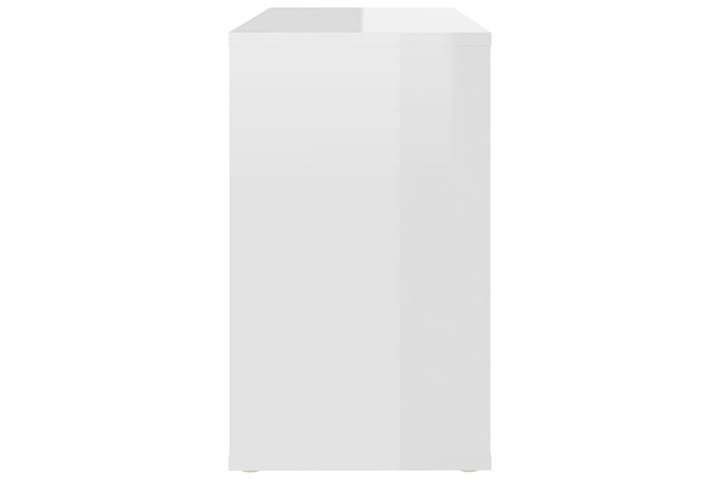 Sivukaappi korkeakiilto valkoinen 60x30x50 cm lastulevy - Yöpöytä