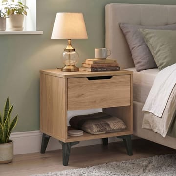 Yöpöytä Skye Decor Bren (44 x 52,2 x 34,4 cm) Tammi - Tammi - Huonekalut - Pöytä & ruokailuryhmä - Apupöytä & sivupöytä - Yöpöytä